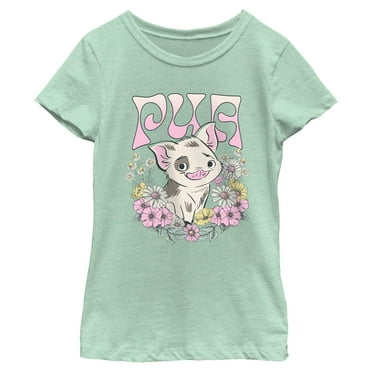 Girl's Disney Flowery Pua  Graphic T-Shirt