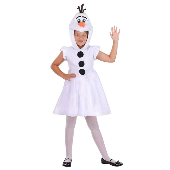 Girl's Disney Frozen Olaf Costume Hooded Dress