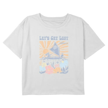 Girl's Disney Get Lost Boat Graphic Cropped T-Shirt
