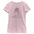 thumbnail image 1 of Girl's Disney Princesses Line Art  Graphic Tee Light Pink X Small, 1 of 4