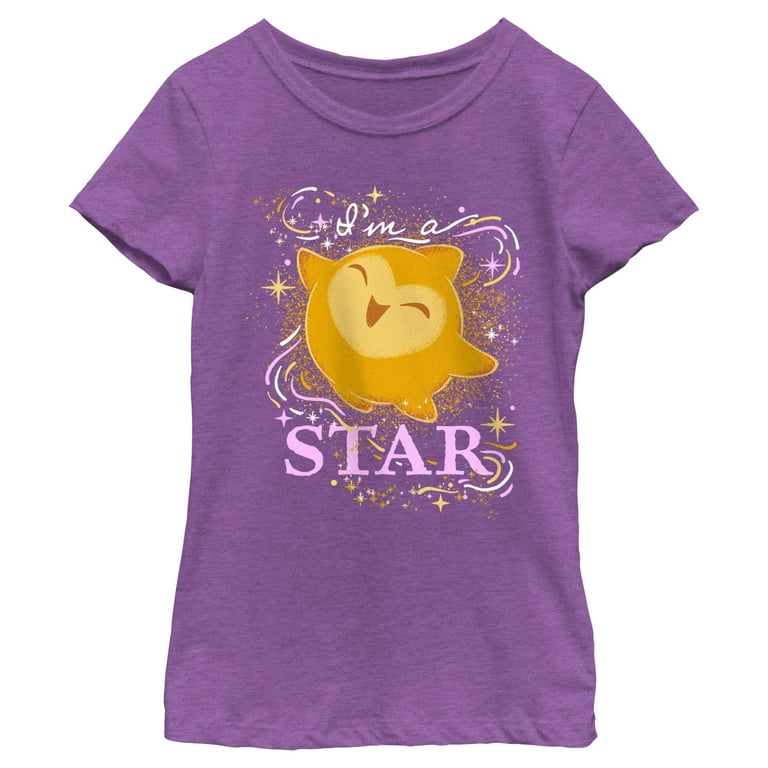 Junior Girl's Disney Wish 'I'm a Star' T-Shirt Merch Purple