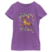 Girls Disney Wish Valentino Birthday G.O.A.T. T-Shirt - Purple Berry - Medium
