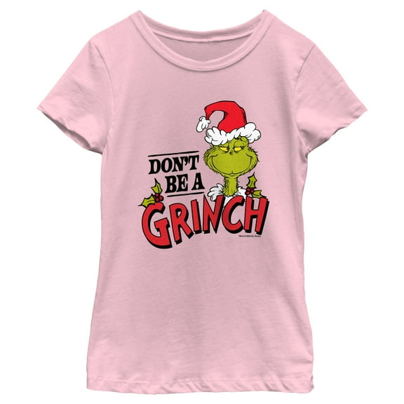 Girl's Dr. Seuss Christmas Don't Be a Grinch Graphic T-Shirt