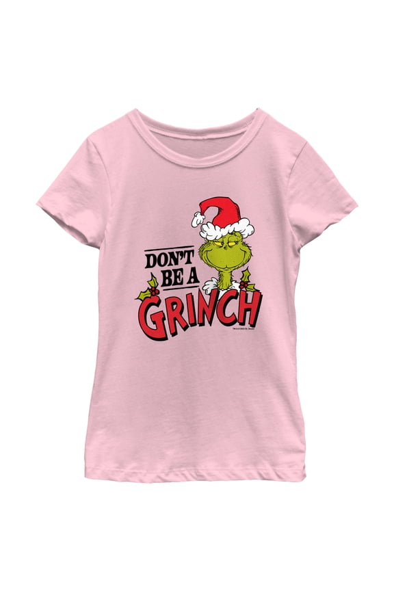 Girl's Dr. Seuss Christmas Don't Be a Grinch Graphic T-Shirt