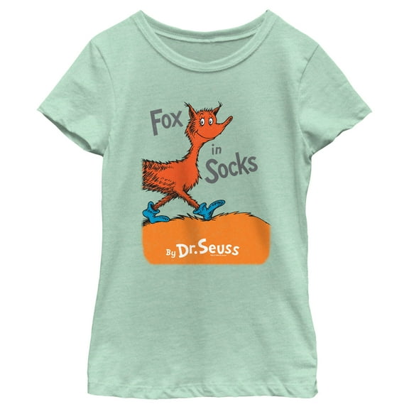 Girl's Dr. Seuss Fox in Socks Book Cover  Graphic T-Shirt