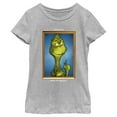 thumbnail image 1 of Girl's Dr. Seuss Framed Grinch Painting  Graphic T-Shirt, 1 of 5