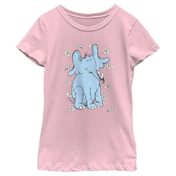 Girl's Dr. Seuss Horton Daisies Portrait  Graphic T-Shirt