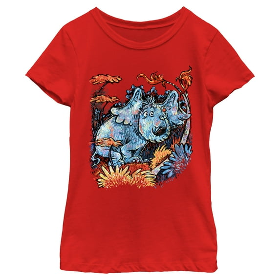 Girl's Dr. Seuss Horton Painting Graphic T-Shirt