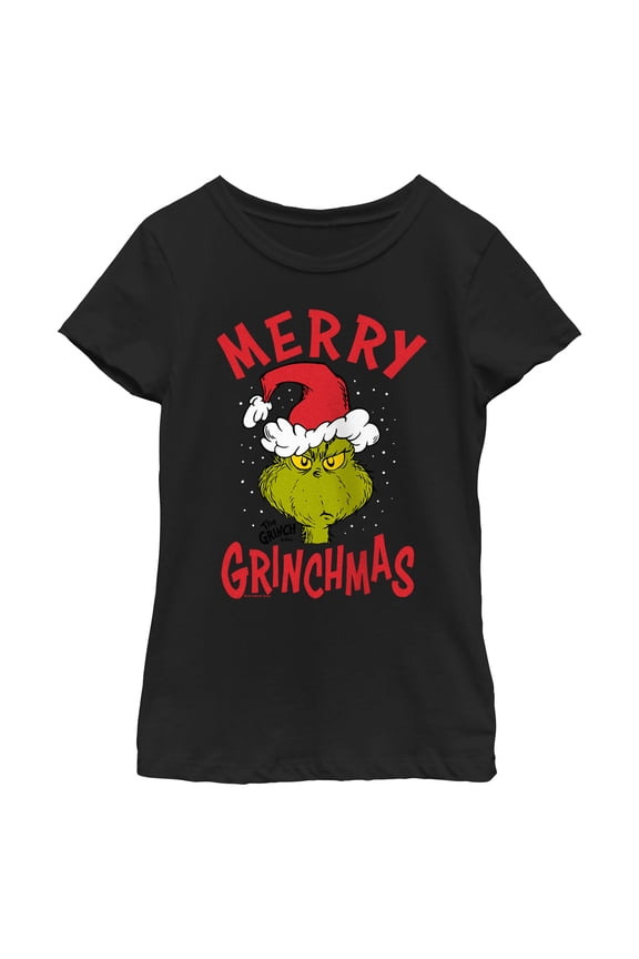 Girl's Dr. Seuss Merry Grinchmas Graphic T-Shirt