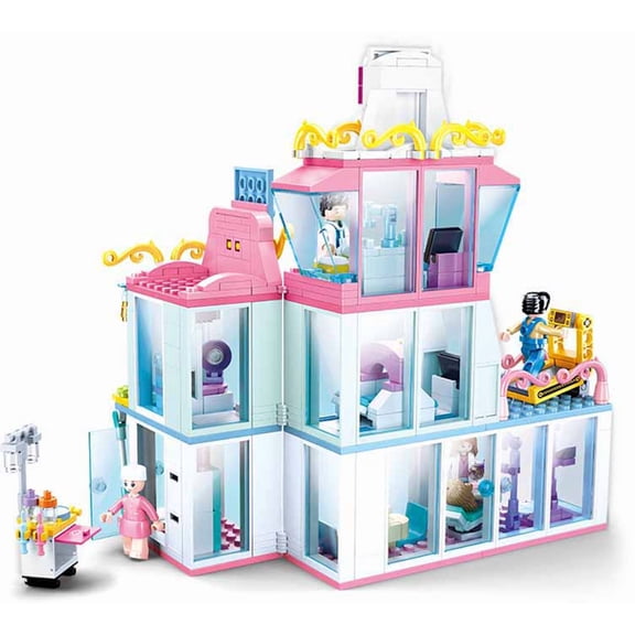 Girl's Dream Hospital Set Building Brick Kit (459 pcs)