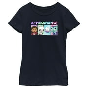 Girl's DreamWorks: Gabby's Dollhouse A-Meowsing Gabby and Friends Graphic Tee Navy Blue X Large