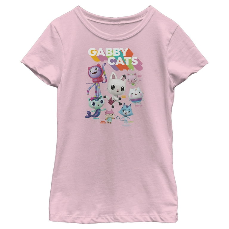 DreamWorks Girl's Gabby's Dollhouse Kitty Characters Graphic Tee - Main Image