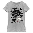 thumbnail image 1 of Girl's DreamWorks: Gabby's Dollhouse Pandy-rrific Hearts Graphic Tee Athletic Heather X Small, 1 of 5