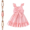 thumbnail image 1 of Girl's Dresses Flutter Sleeve Ruffle Casual Flowy Swing Dress Girls 18-24 Months, 1 of 9