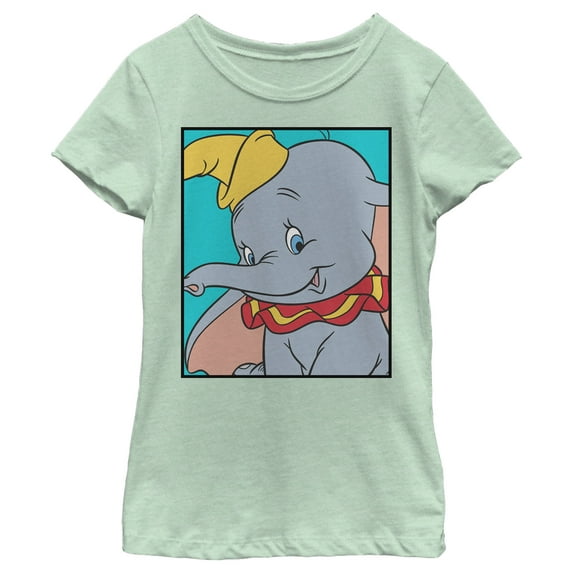 Girl's Dumbo Boxed-up Graphic Tee Mint Small