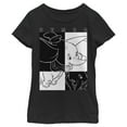 thumbnail image 1 of Girl's Dumbo Contrasted  Graphic Tee Black Large, 1 of 4