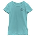 thumbnail image 1 of Girl's Dumbo Pocket Outline  Graphic Tee Tahiti Blue X Large, 1 of 4