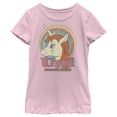 thumbnail image 1 of Girl's Dungeons & Dragons Uni Unicorn Cartoon Graphic Tee Light Pink X Small, 1 of 4