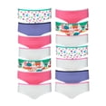 thumbnail image 1 of Girl's Elastic Waist Lace Trim 100% Cotton Panties Briefs, 14 Pack Assorted Colors and Styles, 1 of 6