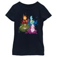 thumbnail image 1 of Girl's Elemental Four Element Friends  Graphic Tee Navy Blue X Large, 1 of 4