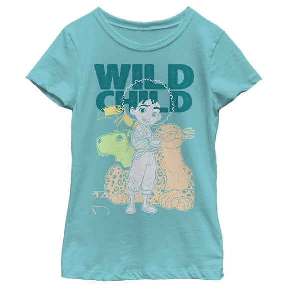 Girl's Encanto Antonio and His Animals Graphic Tee Tahiti Blue Medium