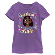 Girls Encanto Birthday Girl Isabela Graphic Tee Purple Berry Medium