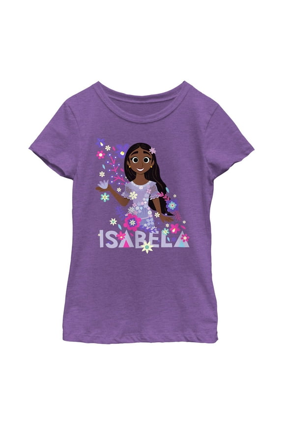Girl's Encanto Isabela Flowers Graphic T-Shirt
