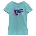 thumbnail image 1 of Girl's Encanto Isabela Hermana Mayor with Flower  Graphic Tee Tahiti Blue Large, 1 of 4
