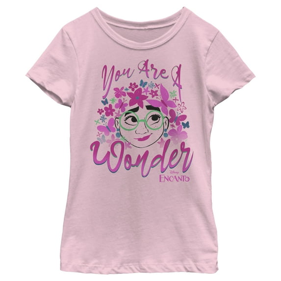 Girl's Encanto Mirabel You are a Wonder Graphic Tee Light Pink X Small