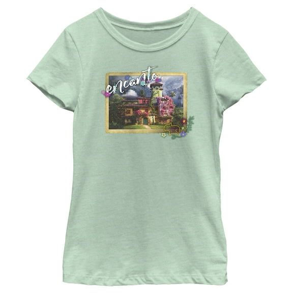Girl's Encanto Postcard From A Magical Casa Graphic Tee Mint X Large