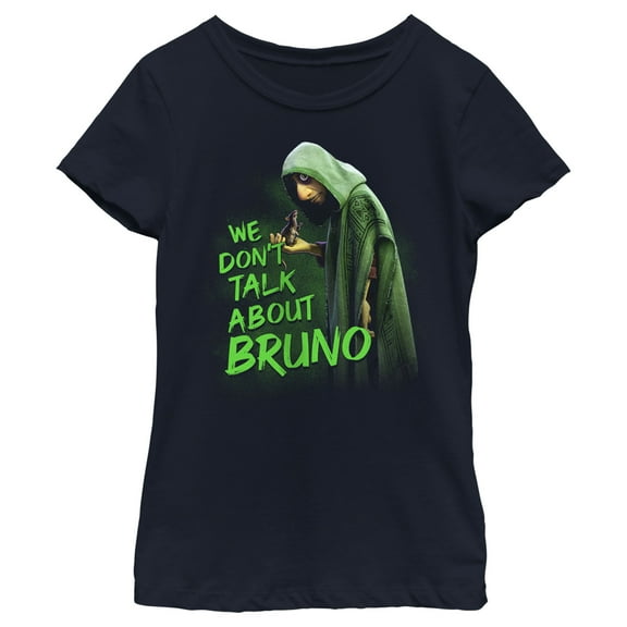 Girl's Encanto We Don't Talk About Bruno Graphic Tee Navy Blue Medium