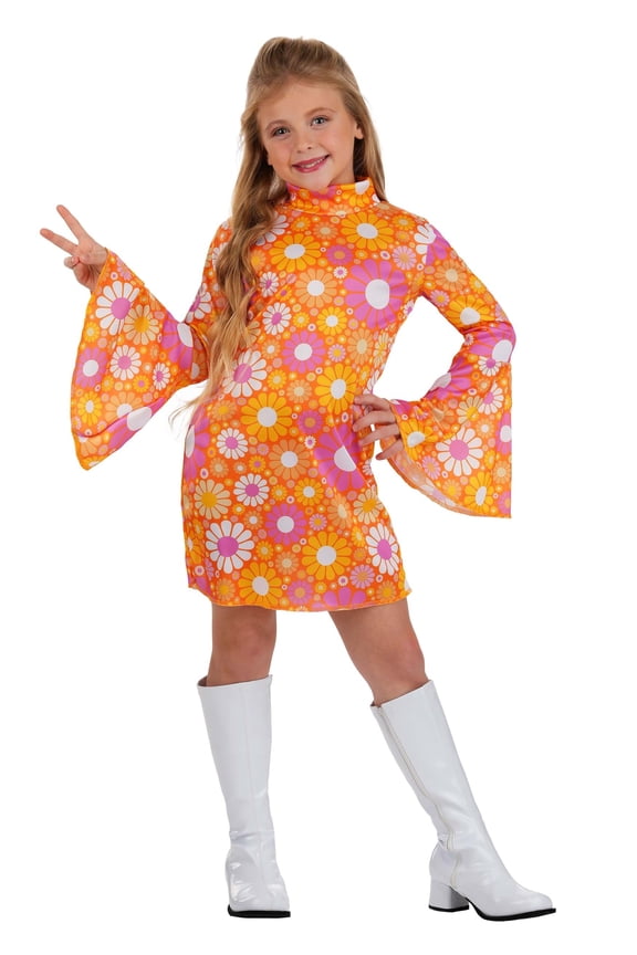 Girl's Far Out Flower Dress Costume