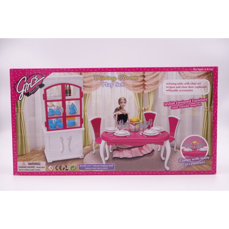  Gloria, Girl Laundry Room Play Set for 11 to 12 Dolls and  Dollhouse Furniture : Toys & Games