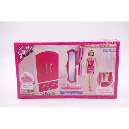 Girl's Favorite/Gloria Wardrobe & Mirror Play Set (No. 3009)