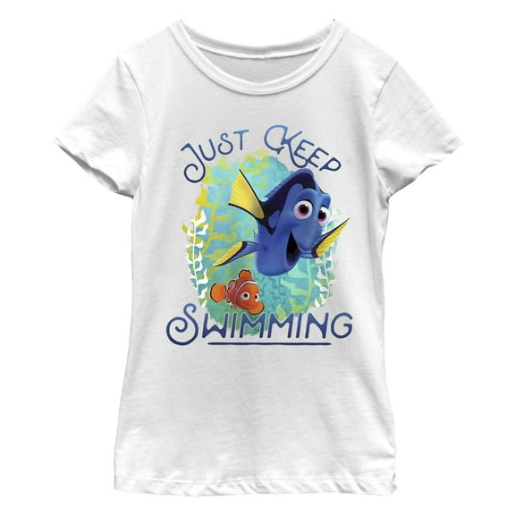Girl's Finding Dory Motivational Message  Graphic T-Shirt