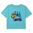 thumbnail image 1 of Girl's Firebuds On the Move Graphic Cropped T-Shirt Blue Small, 1 of 3