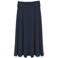 thumbnail image 1 of Girl's Fold Over Waist Stretch Knit Long Skirt, 1 of 6