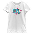 thumbnail image 1 of Girl's Fortnite CTL Retro Logo  Graphic Tee White Large, 1 of 4