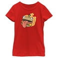thumbnail image 1 of Girl's Fortnite Durr Burger Sticker Graphic Tee Red Large, 1 of 5
