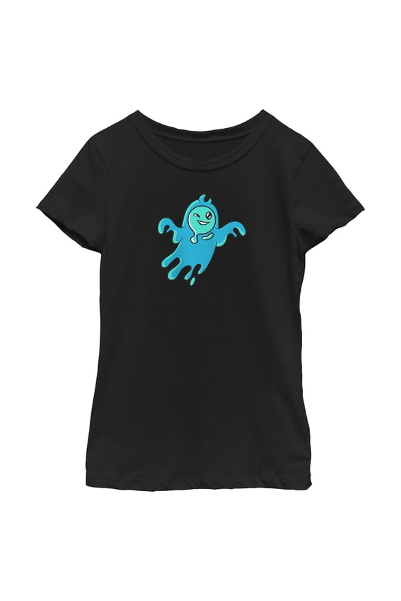 Girl's Fortnite Rippley Ghost Graphic Tee Black Medium