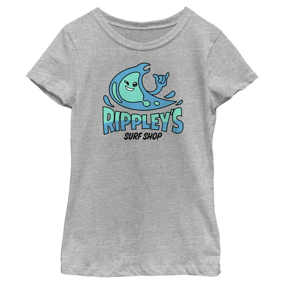 Girl's Fortnite Rippley's Surf Shop  Graphic Tee Athletic Heather Large