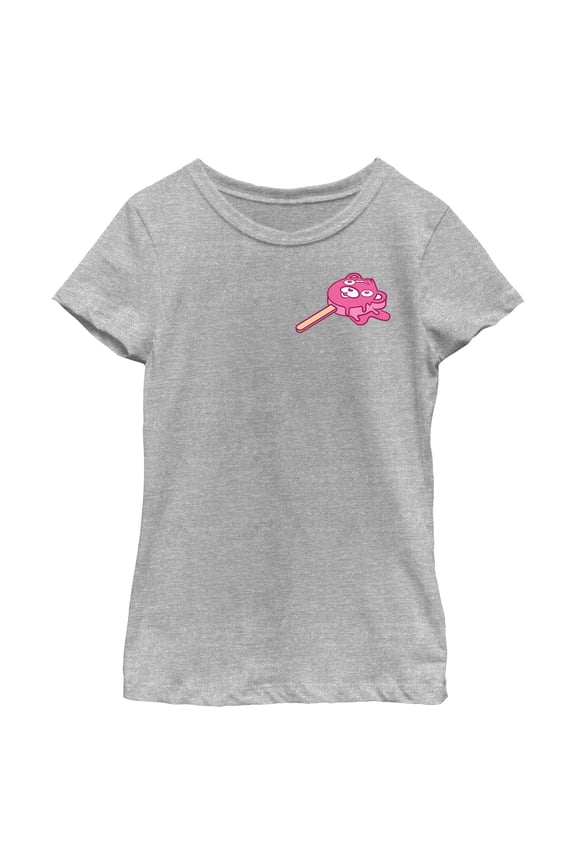 Girl's Fortnite Small Cuddle Team Leader Popsicle Graphic Tee Athletic Heather Large