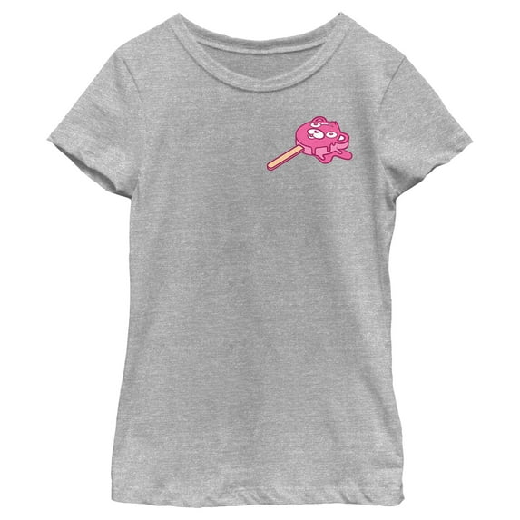 Girl's Fortnite Small Cuddle Team Leader Popsicle Graphic Tee Athletic Heather Medium