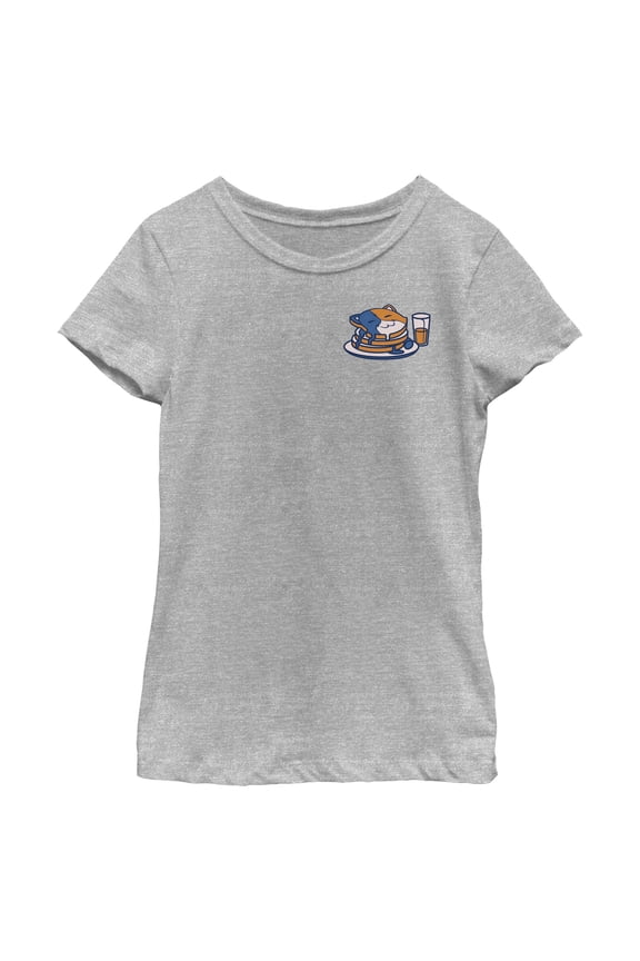 Girl's Fortnite Small Meowscles Pancakes Graphic Tee