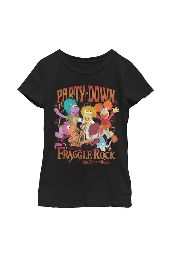 Girl's Fraggle Rock Party Down Graphic T-Shirt