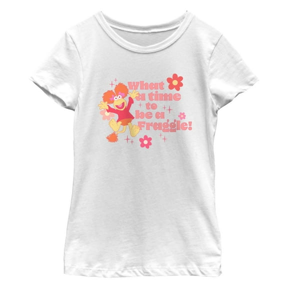 Girl's Fraggle Rock Red What a Time Graphic T-Shirt