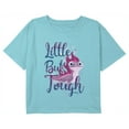 thumbnail image 1 of Girl's Frozen 2 Bruni Little But Tough Graphic Cropped T-Shirt Blue Large, 1 of 3