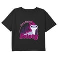 thumbnail image 1 of Girl's Frozen 2 Bruni Sweet but Feisty Graphic Cropped T-Shirt Black Small, 1 of 3