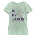 thumbnail image 1 of Girl's Frozen 2 Elsa In My Element Snowflakes Portrait Graphic Tee Mint Medium, 1 of 3