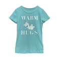thumbnail image 1 of Girl's Frozen 2 Olaf Warm Hugs Graphic Tee Tahiti Blue Medium, 1 of 3